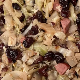 Cabbage &amp; sausage hot dish solstice celebration share