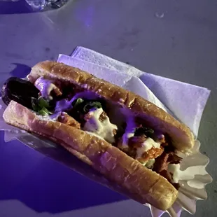 Buffalo chicken dog