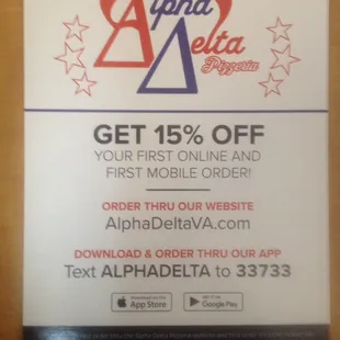 Now you can order online alphadeltava.com