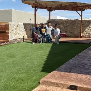 a group of people posing for a picture