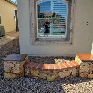 Front Yard Stone wall