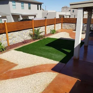 Full backyard transformation.