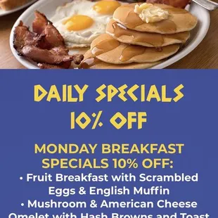 Daily specials