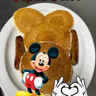 Mickey pancakes