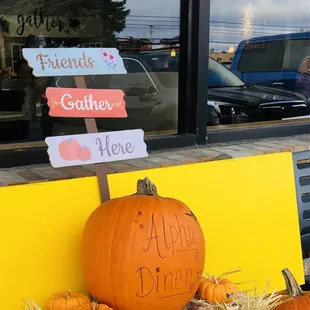 Friends gather here.