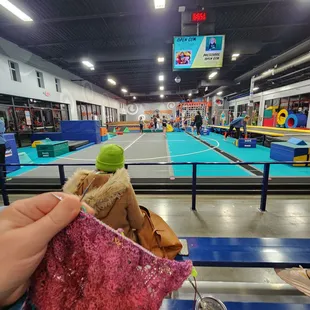 Knitting while I wait