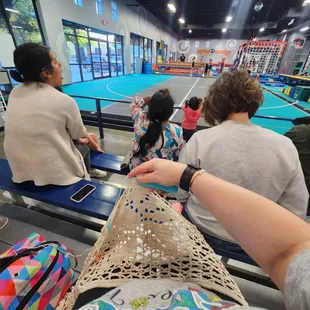 Crocheting while I wait