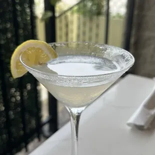 Lemon ball martini