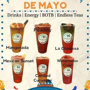 A little refresher of Cinco De Mayo drink week.