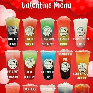 Our Yearly Valentine Menu