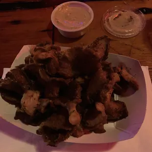 Fried shrooms