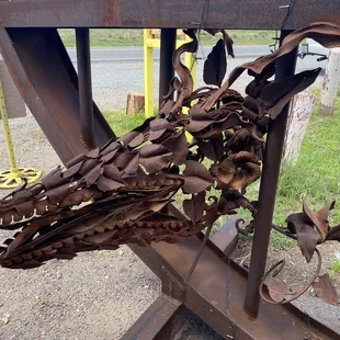 Another section of the artwork at the entrance