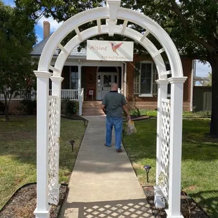 Entrance to the B &amp; B