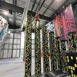 Daughter in the kids area