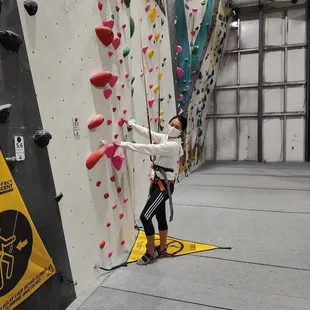 My first time belaying
