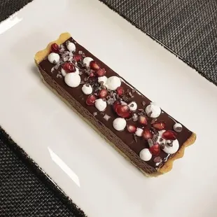 Chocolate Mousse Tart with Walnut Crust