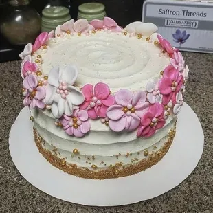 Strawberry Lemon 1st Birthday Cake