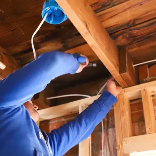 Our highly skilled electrical technicians working on a total remodel for a beautiful home in El Paso, Texas.