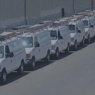 Alpine vehicles ready to work on any project you need!