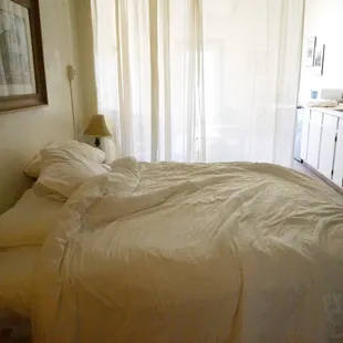 Bedroom (it didn't come with the sheets messy... we did that)