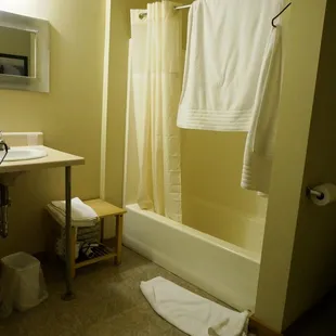 Bathroom area (simple and clean)