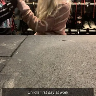 First Day working there