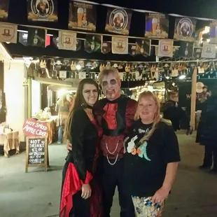 Alpine liquor staff (- Jorge working the store) at Oktoberfest 2016