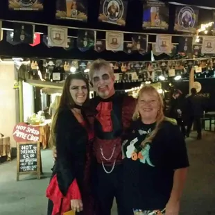 Alpine liquor staff (- Jorge working the store) at Oktoberfest 2016