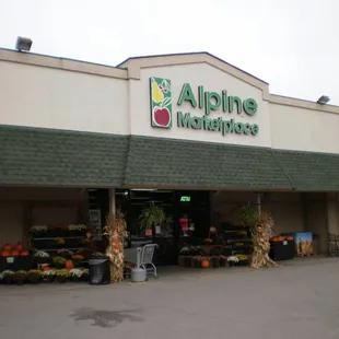 the front of the store