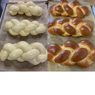 Hand rolled Braided Bread