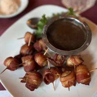Bacon wrapped water chestnuts