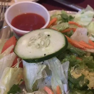 Fresh albeit sparse dinner salad