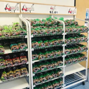 a display of fresh produce