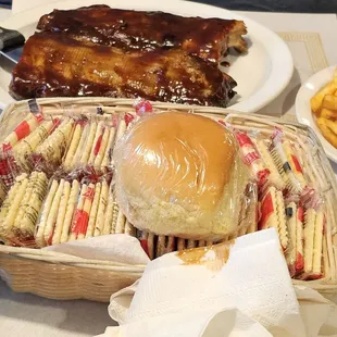 Rib night special was really good!