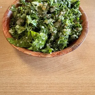 Tabbouleh salad that came with our meal. Large serving and zesty!