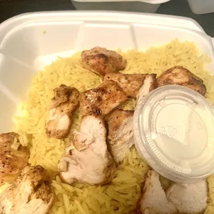 Chicken tawook platter