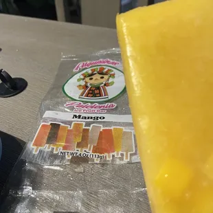 Mango popsicle
