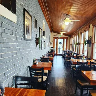 the interior of a coffee shop