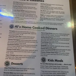 Menu- other stuff