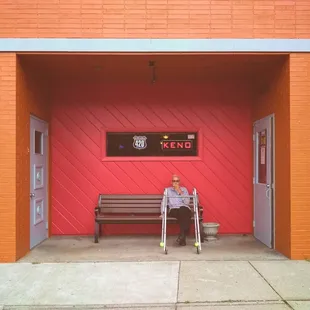 outside