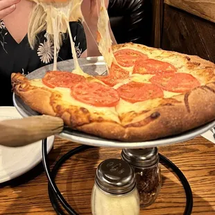 White pizza (small) very cheesy!