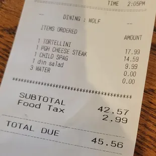 More than we usually pay for a random lunch