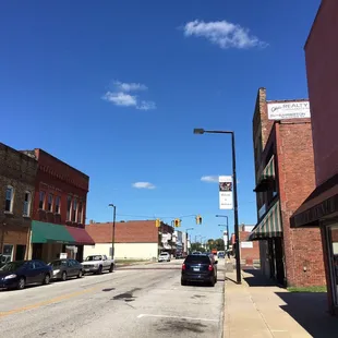 cars parked on the side of the road