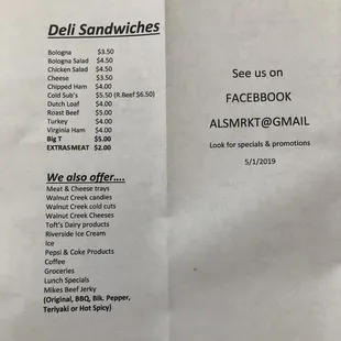 deli sandwiches