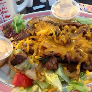 Steak salad. I could sit here and eat all day.