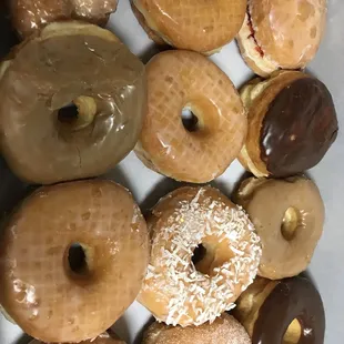 a box of assorted donuts