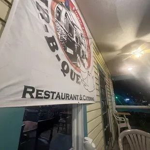 outside