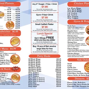 the menu