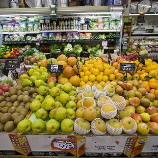 a variety of fruits and vegetables