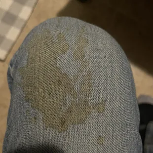 The au jus that stained my pants